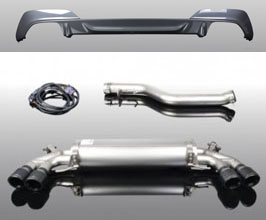 AC Schnitzer Exhaust System with Quad Tips and Rear Diffuser (Stainless) for BMW 3-Series G