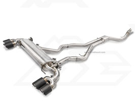 Fi Exhaust Valvetronic Exhaust System with Mid Pipe and Front Pipe (Stainless) for BMW M340i G20/G21 B58
