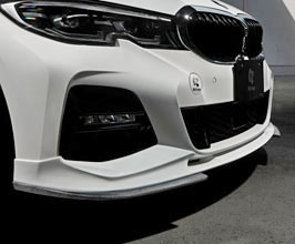 3D Design Aero Front Under Spoilers for 3D Design Front Lip (Carbon Fiber) for BMW 3-Series G