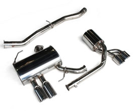 3D Design Exhaust System - Quad (Stainless) for BMW 523i F10/F11 N20B20B