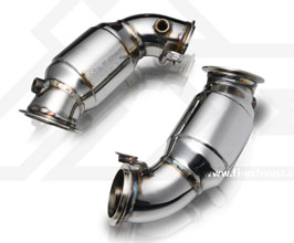 Fi Exhaust Sport Cat Pipes - 200 Cell (Stainless) for BMW 5-Series F