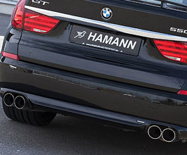 HAMANN Sport Rear Muffler Exhaust System with Quad Tips (Stainless) for BMW 5-Series F