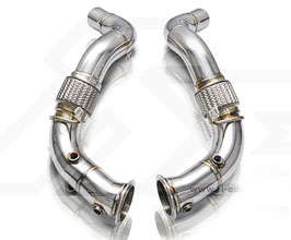 Fi Exhaust Racing Cat Pipes - 100 Cell (Stainless) for BMW M550i G30 N63