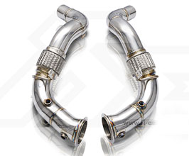 Fi Exhaust Sport Cat Pipes - 200 Cell (Stainless) for BMW M550i G30 N63