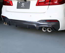 3D Design Aero Rear Diffuser - Type 2 (Carbon Fiber) for BMW 5-Series G