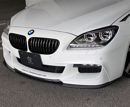 3D Design Aero Front Half Spoiler (Urethane with Carbon Fiber) for BMW 640i / 650i F06/F12/F13 M-Sport