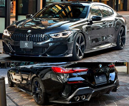 3D Design Aero Spoiler Lip Kit - Quad (Dry Carbon Fiber) for BMW 8-Series G