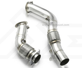 Fi Exhaust Ultra High Flow Cat Bypass Pipes (Stainless) for BMW M2 F