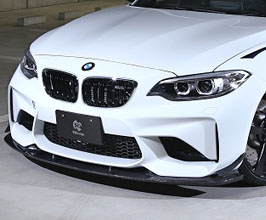 3D Design Aero Front Lip Spoiler (Carbon Fiber) for BMW M2 F