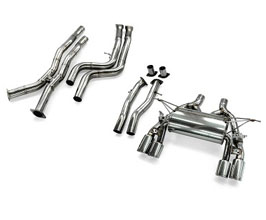 3D Design Catback Exhaust System with Valves and Mid Pipes - Quad (Stainless) for BMW M3 M4 F