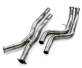 3D Design Exhaust Center Mid Pipes (Stainless) for BMW M3 M4 F