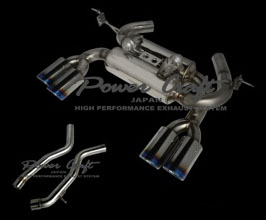 Power Craft Hybrid Exhaust Muffler System with Valves and Front Cross Tube (Stainless) for BMW M3 M4 F