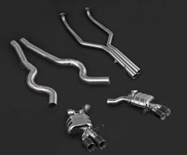 Capristo Valvetronic Exhaust System with Mid Pipes and Carbon Tips (Stainless) for BMW M6 F