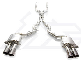 Fi Exhaust Valvetronic Exhaust System with Mid Pipe and Front Pipe (Stainless) for BMW M6 F06 S63B#44Tu
