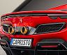 Capristo Rear Grills with Dual Exhaust Tip Outlet Conversion (Carbon Fiber)