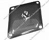 Exotic Car Gear Engine Intake Compensation Panel Cover with Horse Logo (Dry Carbon Fiber)