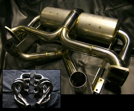 Brilliant Exhaust System with Racing Cat Bypass Pipes and Manifolds (Stainless) for Ferrari 360