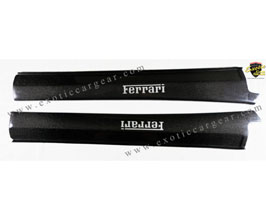 Exotic Car Gear Door Sills with Embedded Logo (Dry Carbon Fiber) for Ferrari 360