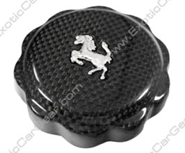 Exotic Car Gear Oil Cap Cover with Horse Logo (Dry Carbon Fiber) for Ferrari 458 Italia / Spider / Speciale / Aperta