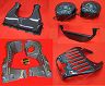 Exotic Car Gear Engine Bay Set - 7-Piece (Dry Carbon Fiber) for Ferrari 458 Speciale / Aperta