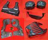 Exotic Car Gear Engine Bay Set - 7-Piece (Dry Carbon Fiber)