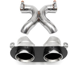 FABSPEED Challenge Style Dual Exhaust Tips (Stainless) for Ferrari 458 Italia