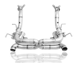 iPE F1 Valvetronic Muffler Section with Cat Bypass Pipes (Titanium) for Ferrari 458