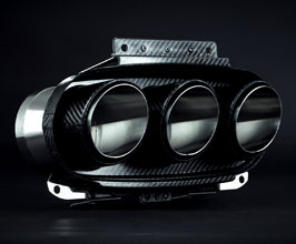 Kline Triple Exhaust Tips (Carbon Fiber) for Ferrari 458 Italia