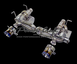 Power Craft Hybrid Exhaust Muffler System with Valves (Stainless) for Ferrari 458