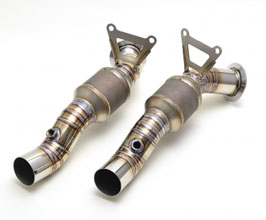 ROWEN PREMIUM01S Straight Pipes - Regular Spec (Stainless) for Ferrari 458