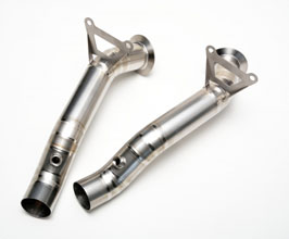 ROWEN PREMIUM01TR Heat Blue Titan Straight Pipes - Regular Spec (Titanium) for Ferrari 458 Italia