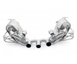 Tubi Style Exhaust System Kit with Valves (Stainless) for Ferrari 458