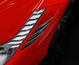 Capristo Front Bumper Air Outlet Ribs (Carbon Fiber) for Ferrari 458 Speciale