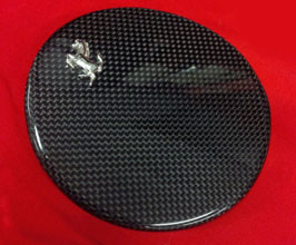 Exotic Car Gear Fuel Door with Horse Logo (Dry Carbon Fiber) for Ferrari 458 Italia / Spider / Speciale / Aperta