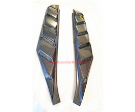 Exotic Car Gear Rear Engine Bay Louvers (Dry Carbon Fiber) for Ferrari 458