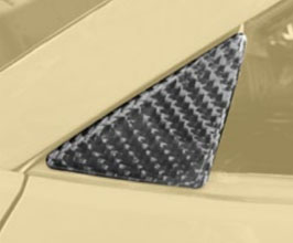 MANSORY Front Side Window Triangle Cover (Dry Carbon Fiber) for Ferrari 458