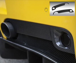 Novitec Rear Fog Light Section Covers (Carbon Fiber) for Ferrari 458