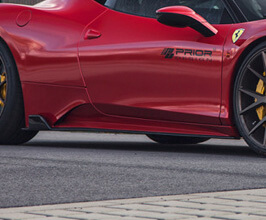 PRIOR Design PD458 Side Skirts with Add-on Spoilers (FRP) for Ferrari 458