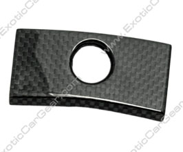 Exotic Car Gear Center Console Switch Panel - Single Hole  (Dry Carbon Fiber) for Ferrari 458