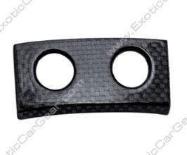 Exotic Car Gear Center Console Switch Panel - Two Hole  (Dry Carbon Fiber) for Ferrari 458