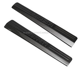 Exotic Car Gear Door Sills with Embossed Logo (Dry Carbon Fiber) for Ferrari 458 Italia / Spider / Speciale / Aperta