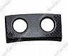 Exotic Car Gear Center Console Switch Panel - Two Hole  (Dry Carbon Fiber)