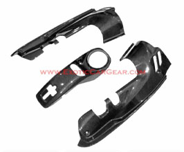 Exotic Car Gear Engine Bay Side Panels with Center Lock Panel (Dry Carbon Fiber) for Ferrari 488