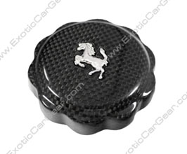 Exotic Car Gear Oil Cap Cover with Horse Logo (Dry Carbon Fiber) for Ferrari 488