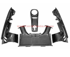 Exotic Car Gear Engine Bay Set with Air Box Housing Cover (Dry Carbon Fiber) for Ferrari 488