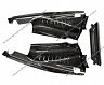 Exotic Car Gear Engine Bay Set - 3-Piece (Dry Carbon Fiber) for Ferrari 488 GTB