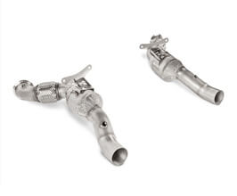 Akrapovic Stainless Link Pipe Set with Cats for Ferrari 488