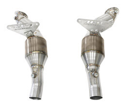 FABSPEED Sport Catalytic Converters - 200 Cell (Stainless) for Ferrari 488 GTB / GTS / Pista