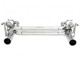 Tubi Style Straight Pipes Exhaust System with Valves (Stainless) for Ferrari 488