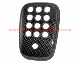 Exotic Car Gear Rear Fog Light Cover with Reverse Cam Hole (Dry Carbon Fiber) for Ferrari 488